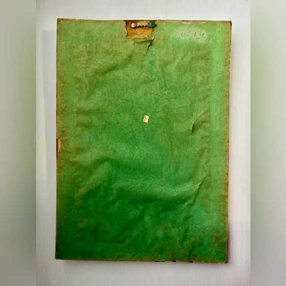 Vintage Bertagna Handpainted Religious Madonna Mary Jesus 18x13 Made In Italy - Picture 6 of 7